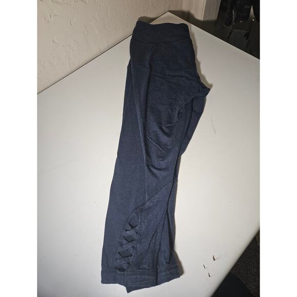 Calvin Kleins Womens High waist Leggings Ankle Lattice Indigo Heather Size XXL - Picture 6 of 6